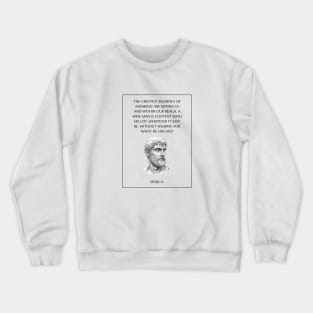 Seneca Stoic Quote Crewneck Sweatshirt